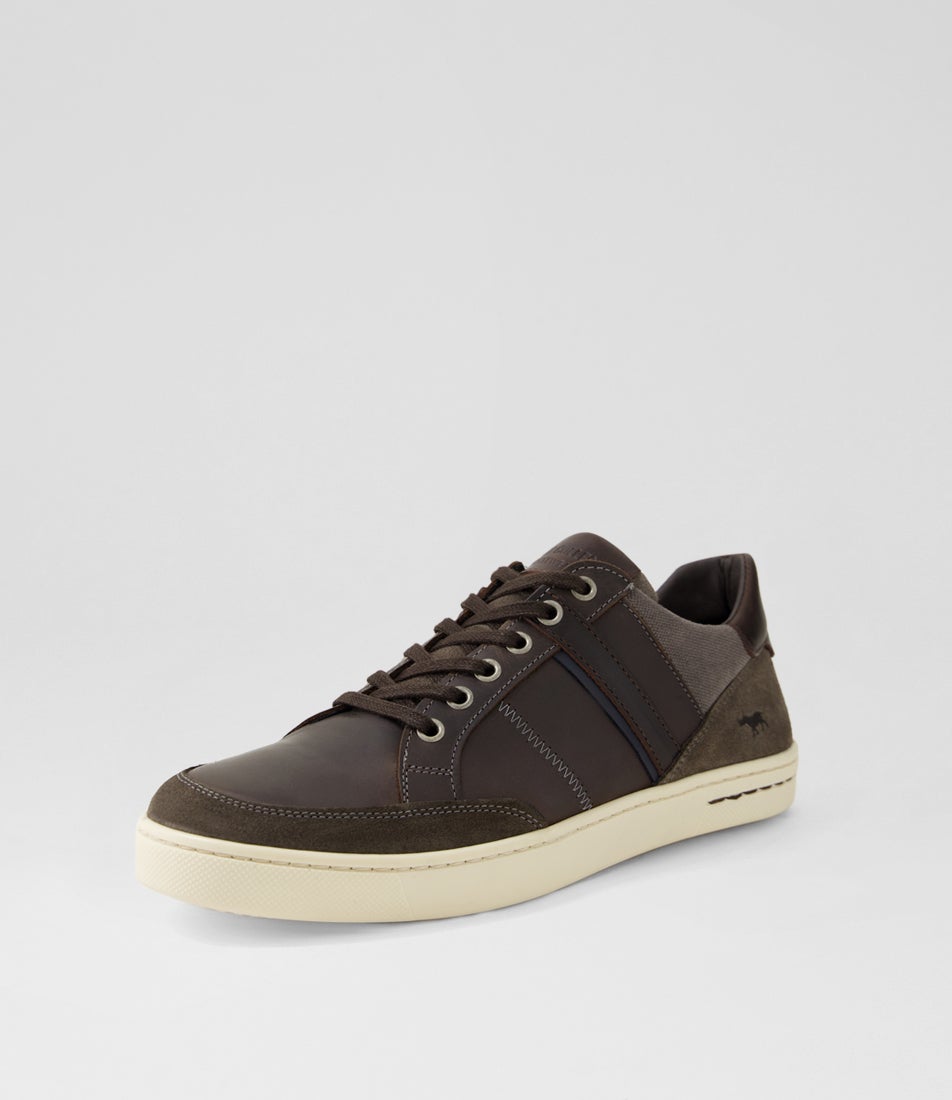 Bond Grey Leather Sneakers