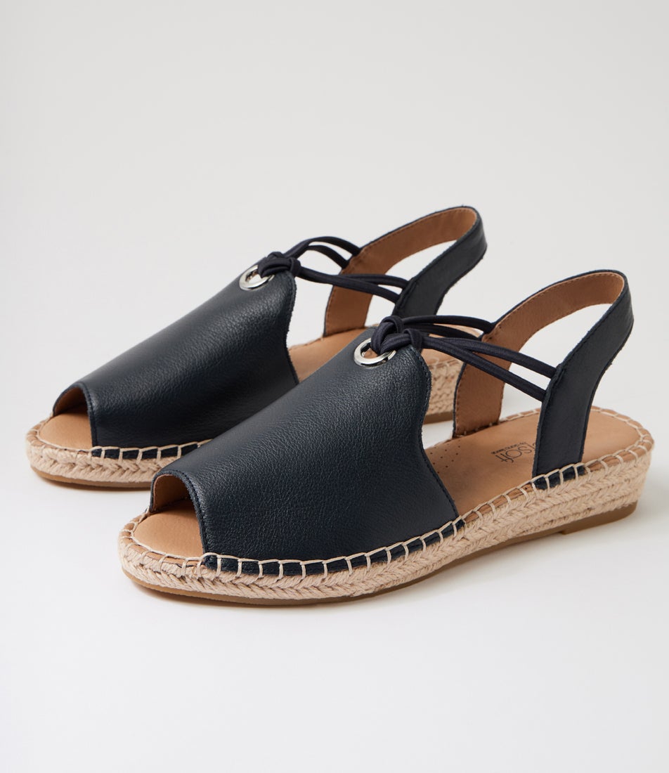 Kitti Navy Leather Sandals Kitti Navy Leather Sandals