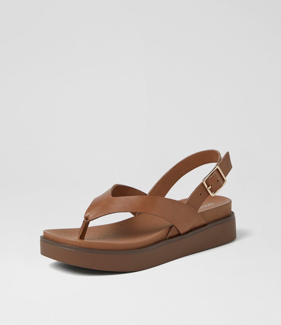 Bexta Walnut Leather Sandals