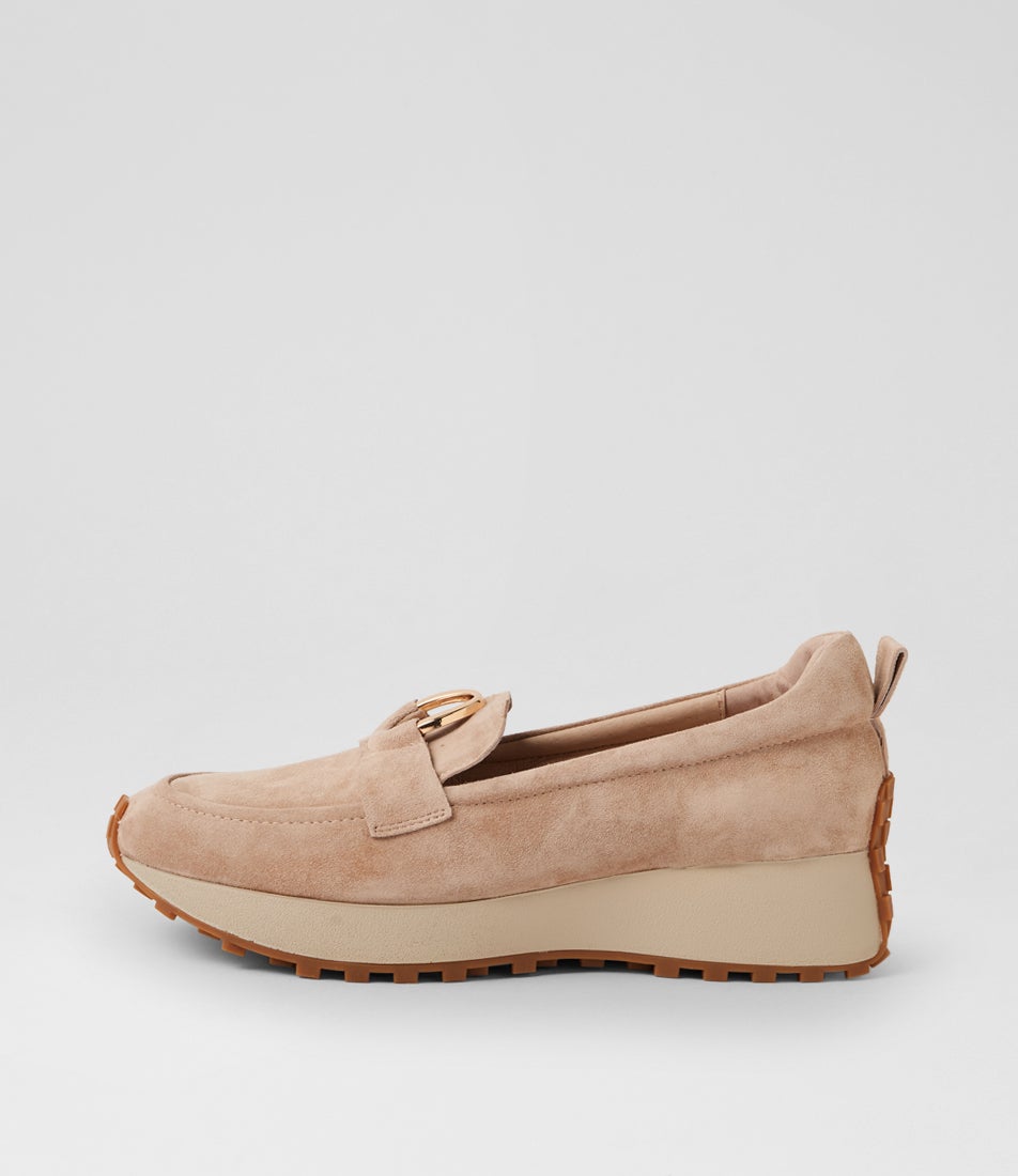 Zester Sandy Suede Slip Ons