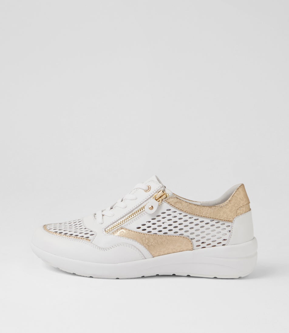Nipsie W White Gold Cheetah Multi Sneakers