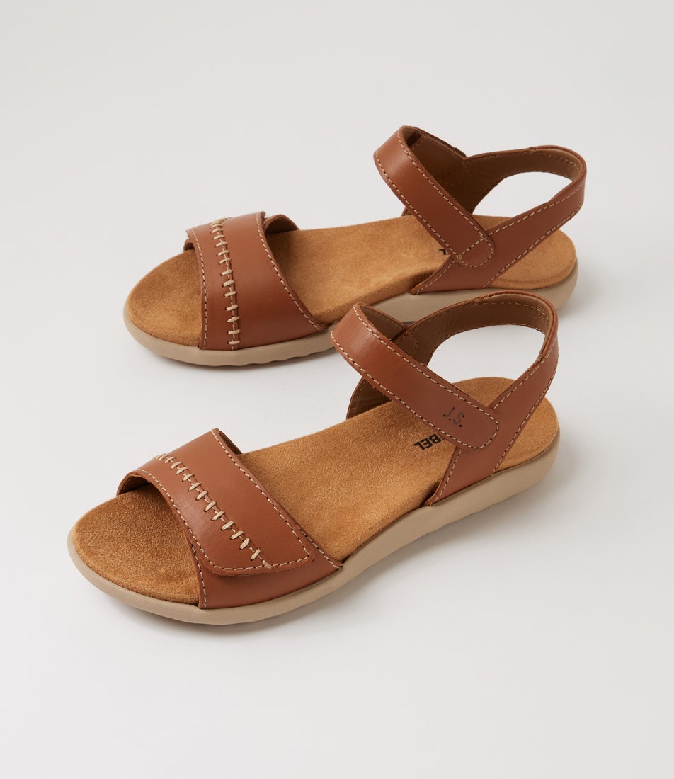Juliet 03 Cognac Leather Sandals
