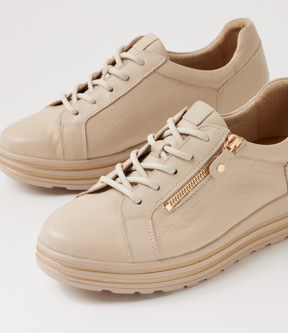 Vamra Xf Almond Leather Sneakers