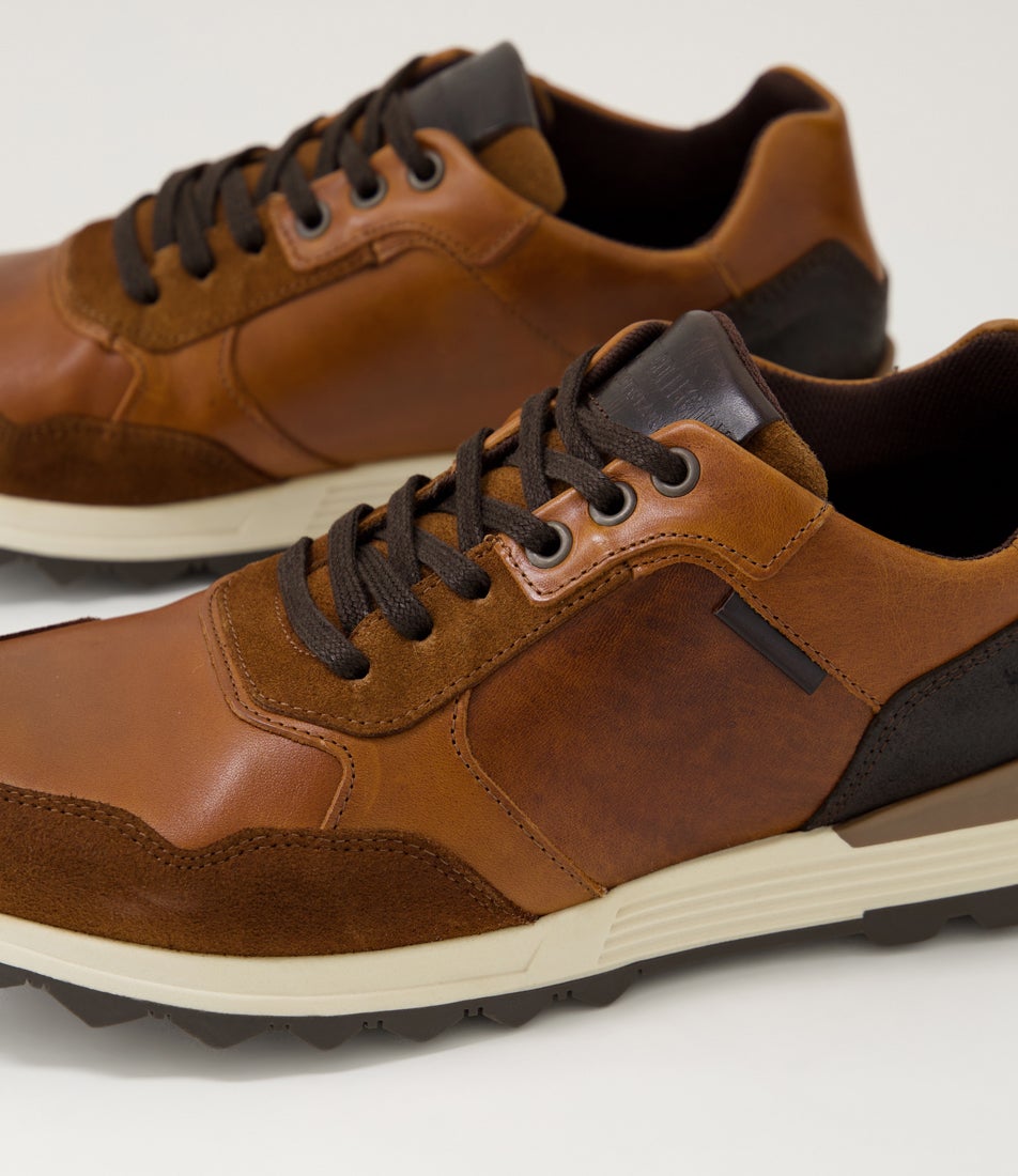 Mello Tan Leather Sneakers