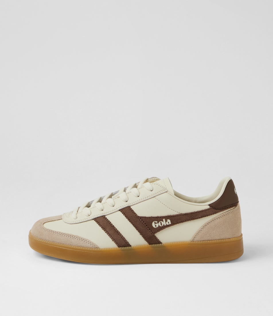 Viper M Off White Bone Otter Leather Lace Ups