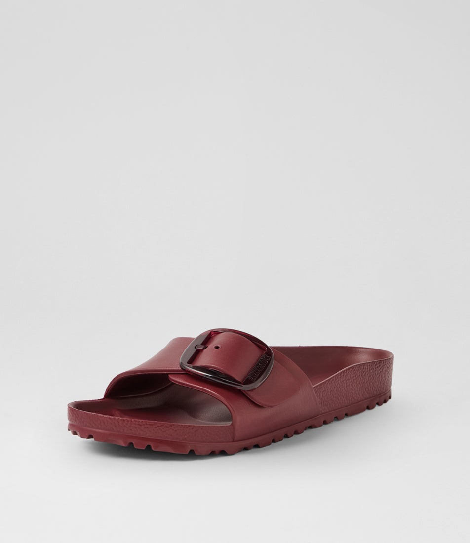 Madrid Big Buckle Zinfandel Eva Slides