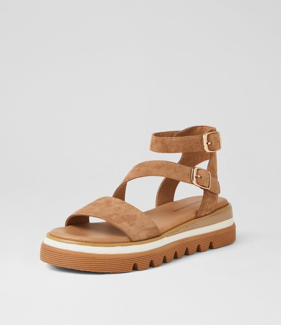 Selima Light Choc Suede Sandals
