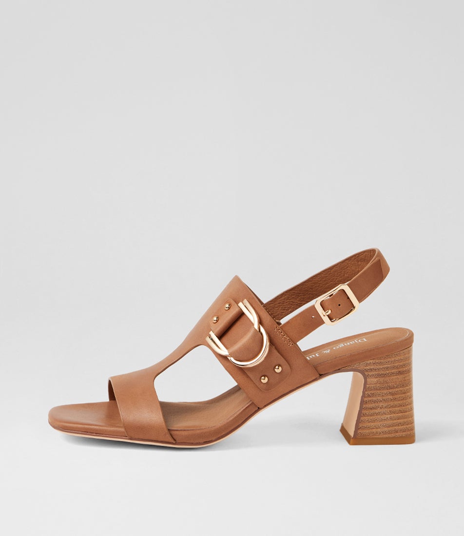Jenine Tan Natural Leather Sandals