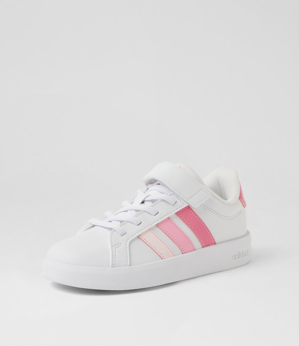 Grand Court 3  Junior White Pink Bliss Sneakers