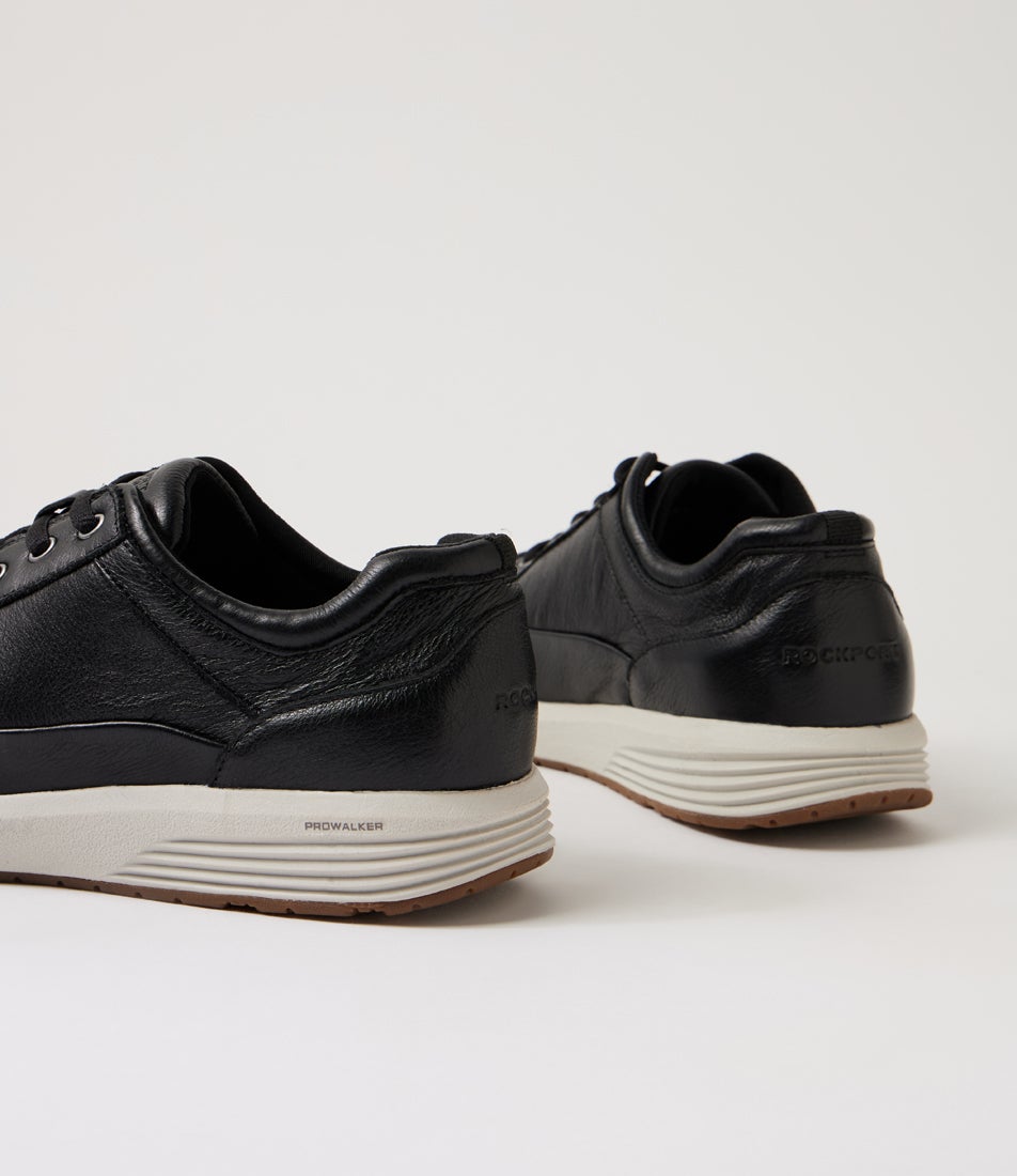 Prowalker Black Misty Leather Lace Ups