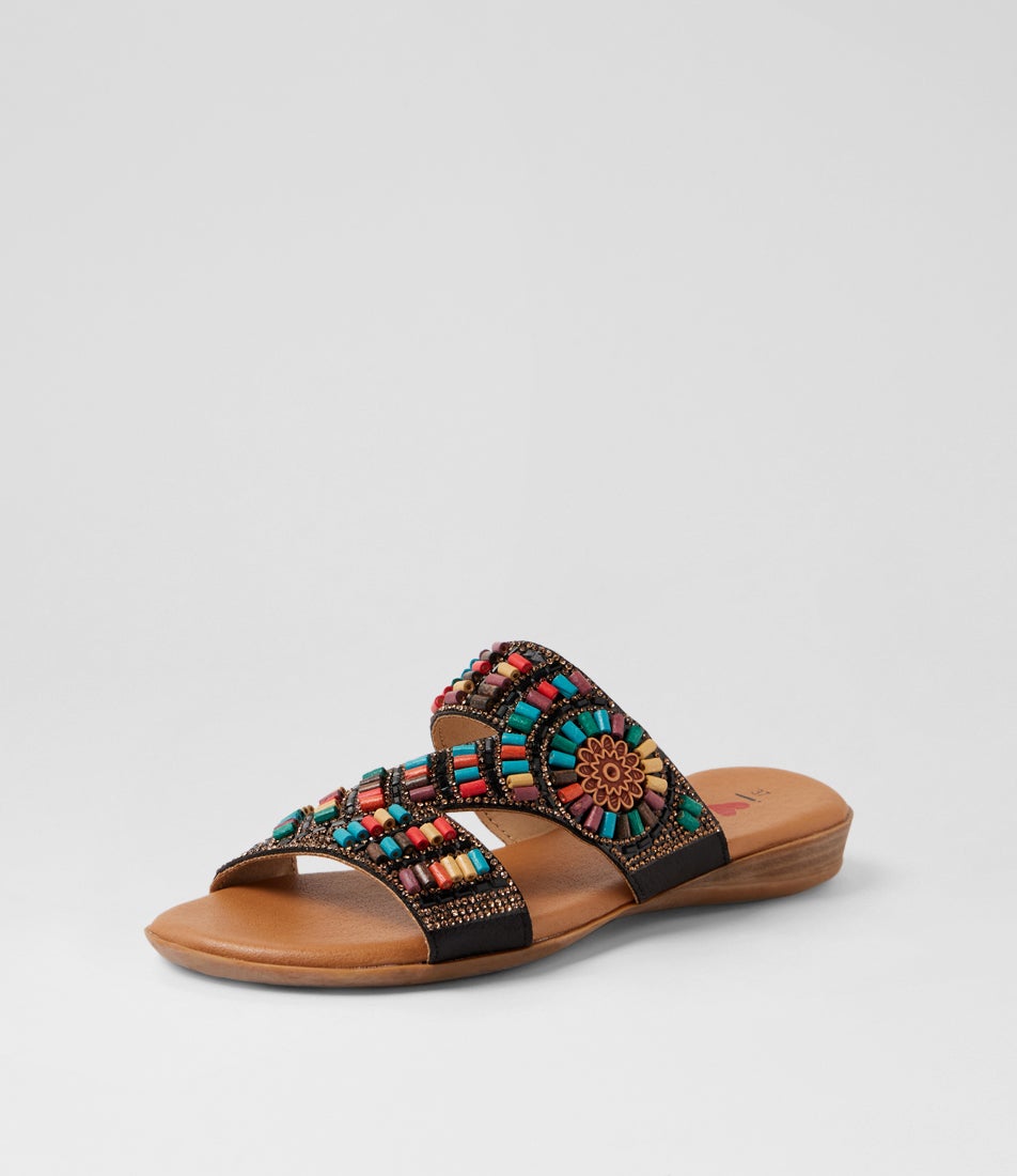 Darmha Black Bright Multi Slides