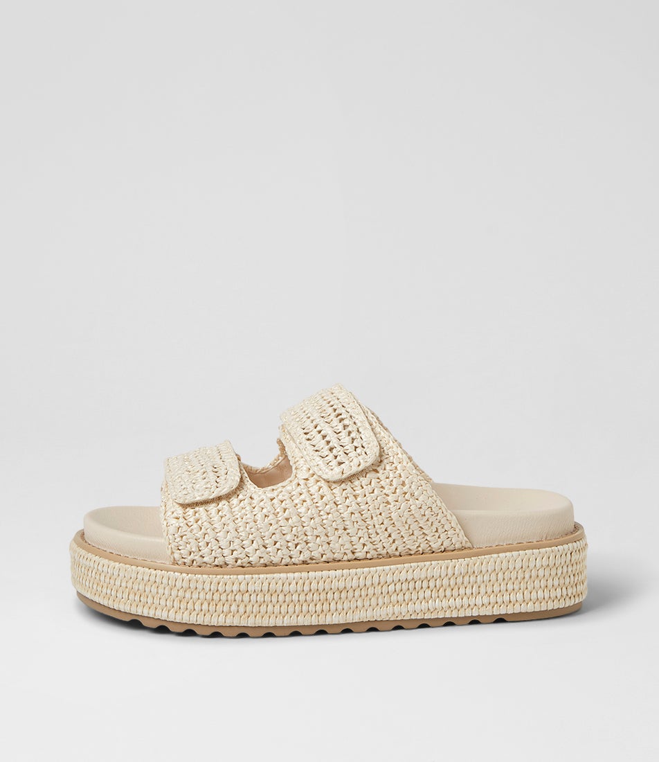 Boneeta Cream Woven Sandals