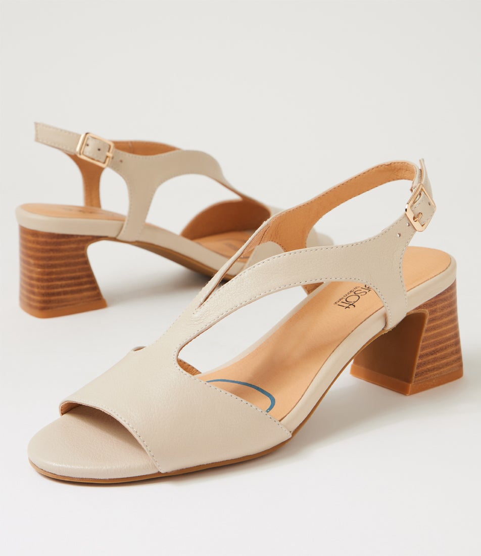 Jessia Almond Leather Sandals Jessia Almond Leather Sandals
