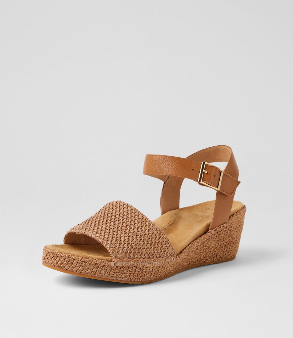 Keeve Xw Tan Fabric Sandals Keeve Xw Tan Fabric Sandals