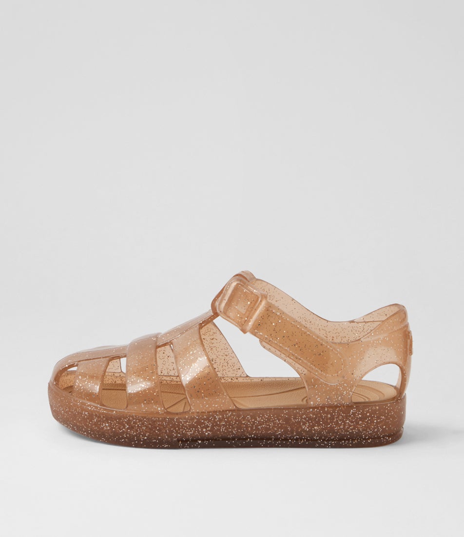 Frankie Sandal Toddler Rose Gold Rubber Sandals