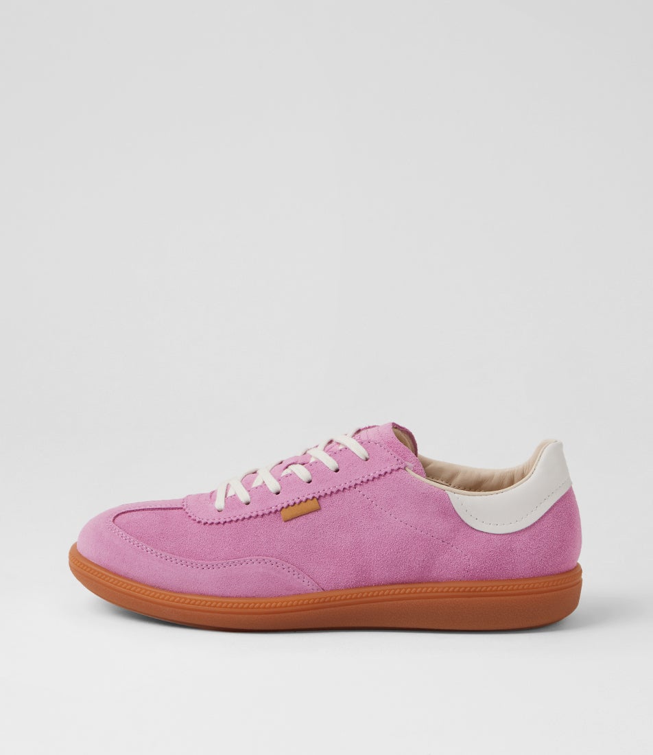 Soft 11 W Lilac Chiffon Bright White Suede Lace Up Sneakers