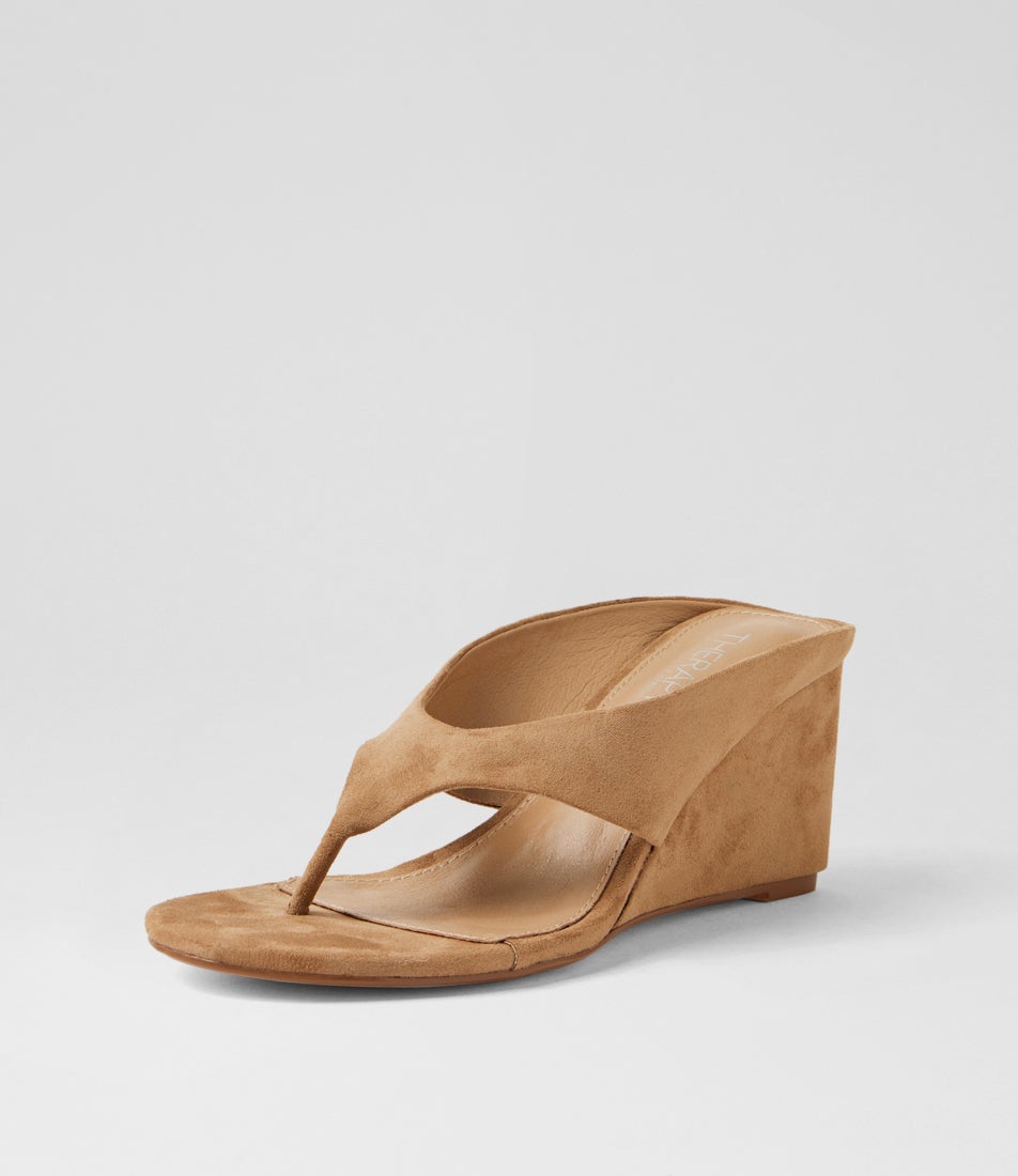 Sera Wheat Microsuede Sandals