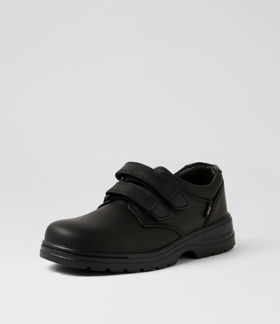 Kilo 2 Youth Black Leather School Shoes