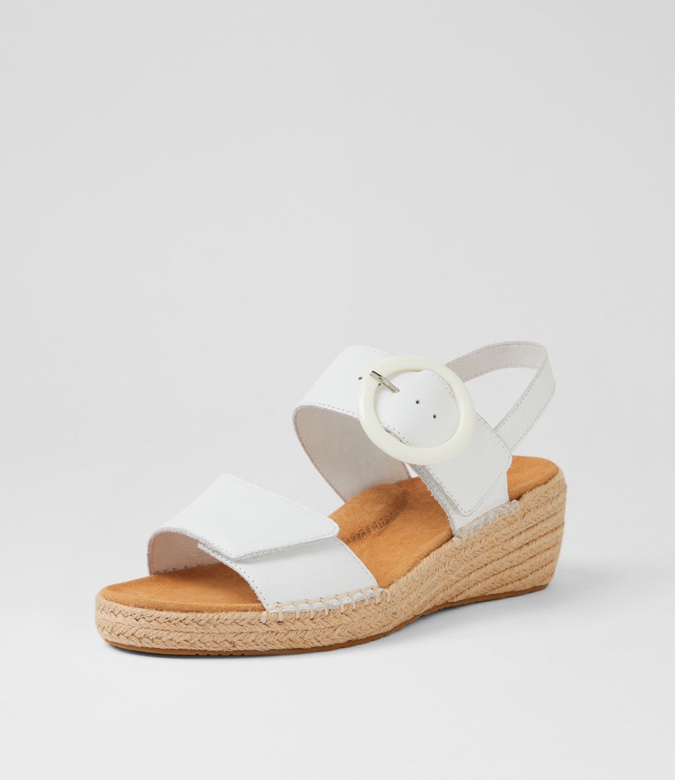 Kulies Xw White Leather Sandals