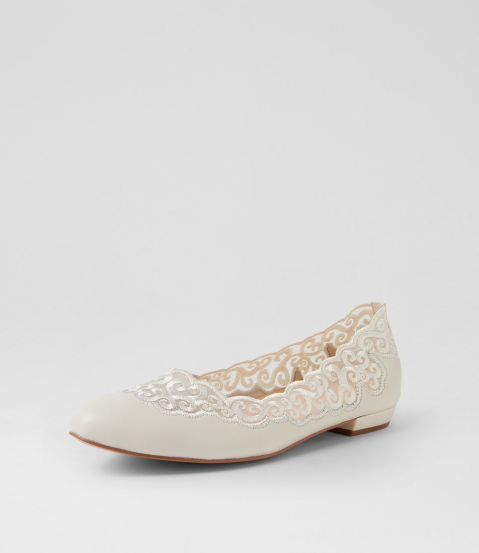 Audin Ivory Mix Ballet Flats