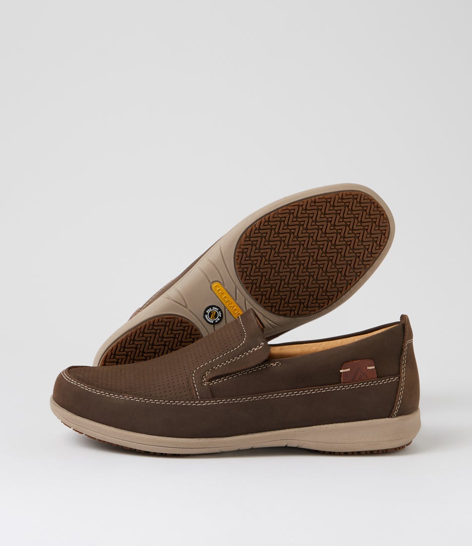 Affleck Brown Nubuck Flat Shoes