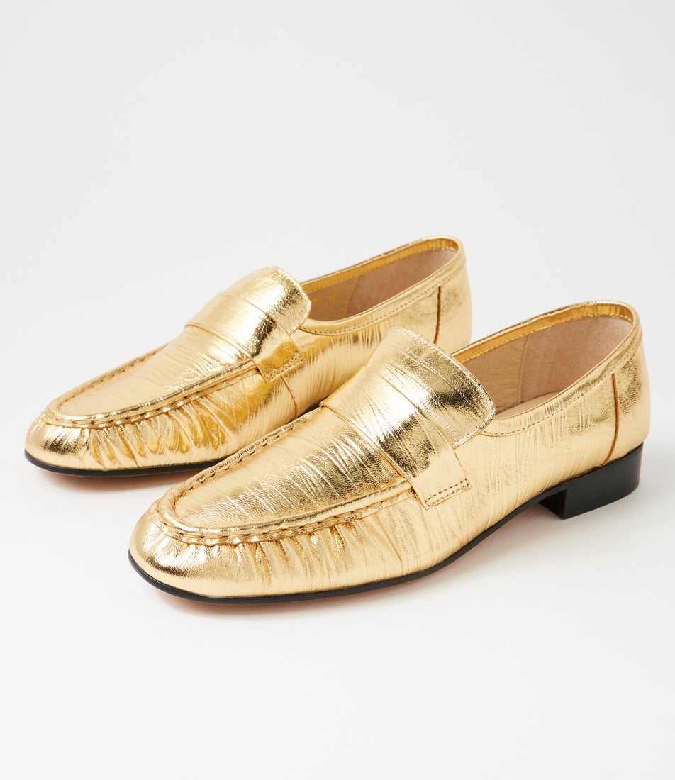 Wissue Old Gold Eel Leather Loafers Wissue Old Gold Eel Leather Loafers