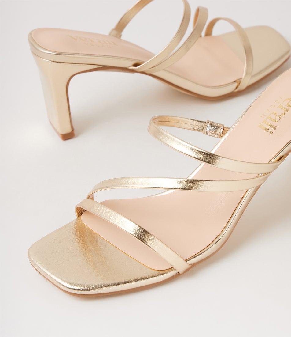Ginny Champagne Gold Sandals
