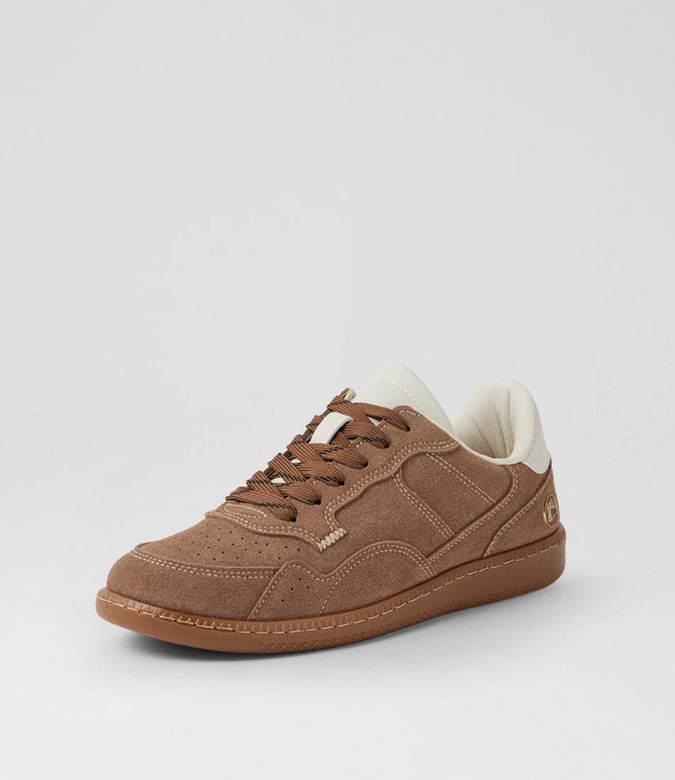 Shrunel Soft Choc Microsuede Sneakers