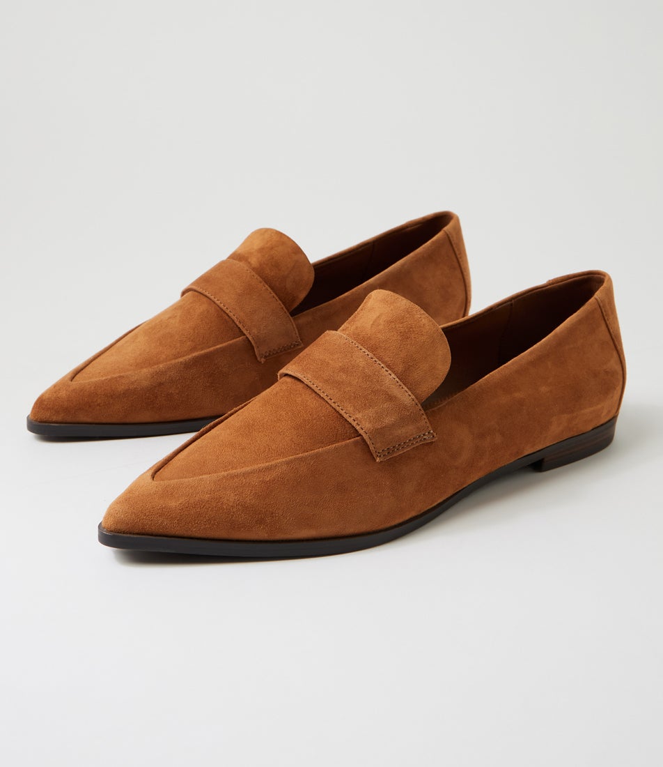 France Tan Suede Loafers
