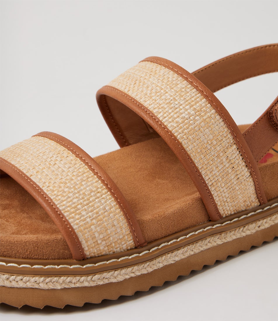 Herry Tan Natural Syn Raffia Sandals