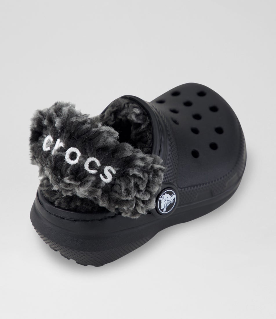Classic Fleece Lined Toddler Black Eva Sandals