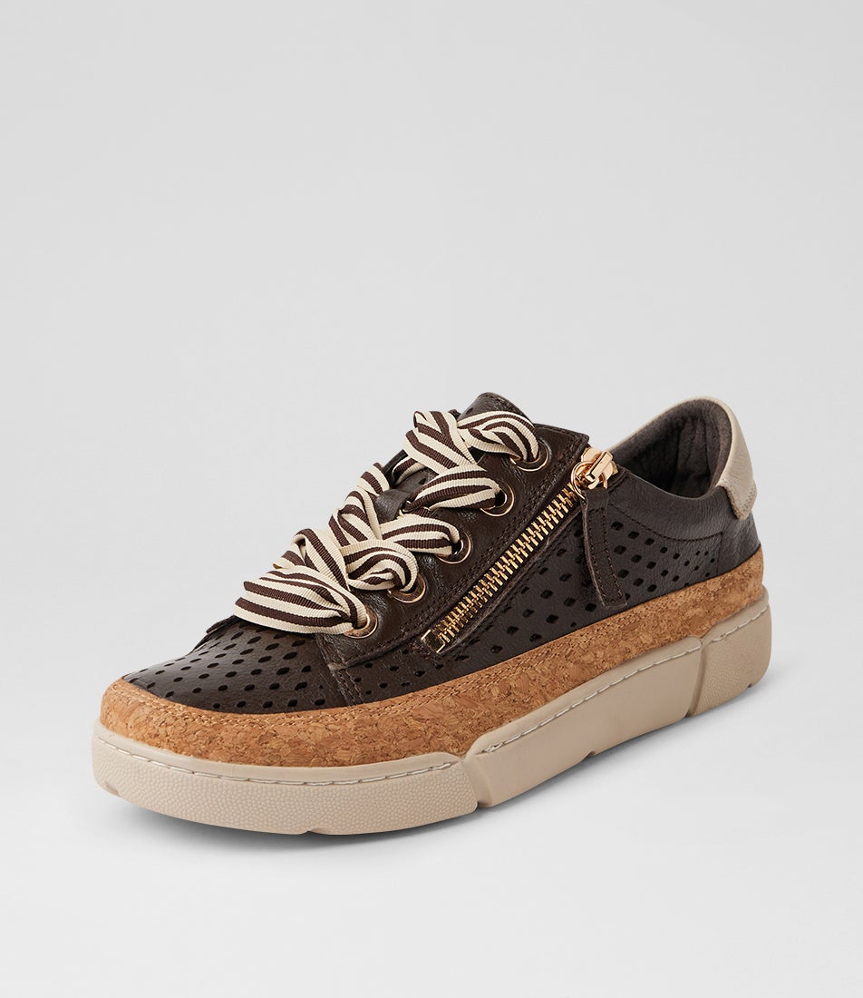 Torque Choc Almond Multi Leather Sneakers
