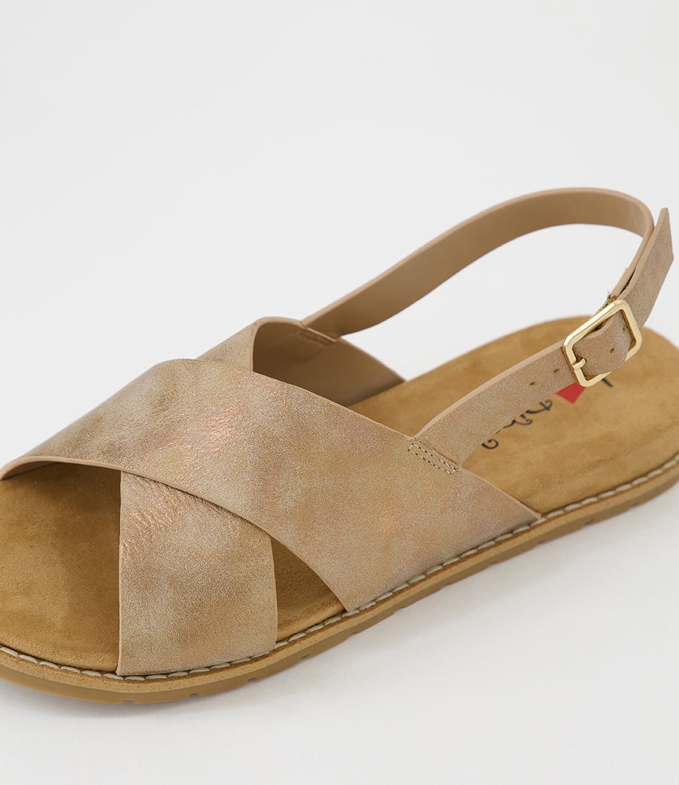 Ferlina Bronze Slingback Sandals
