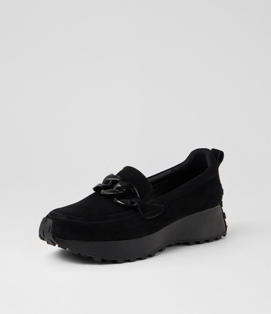 Zaphas Black Suede Loafers Zaphas Black Suede Loafers