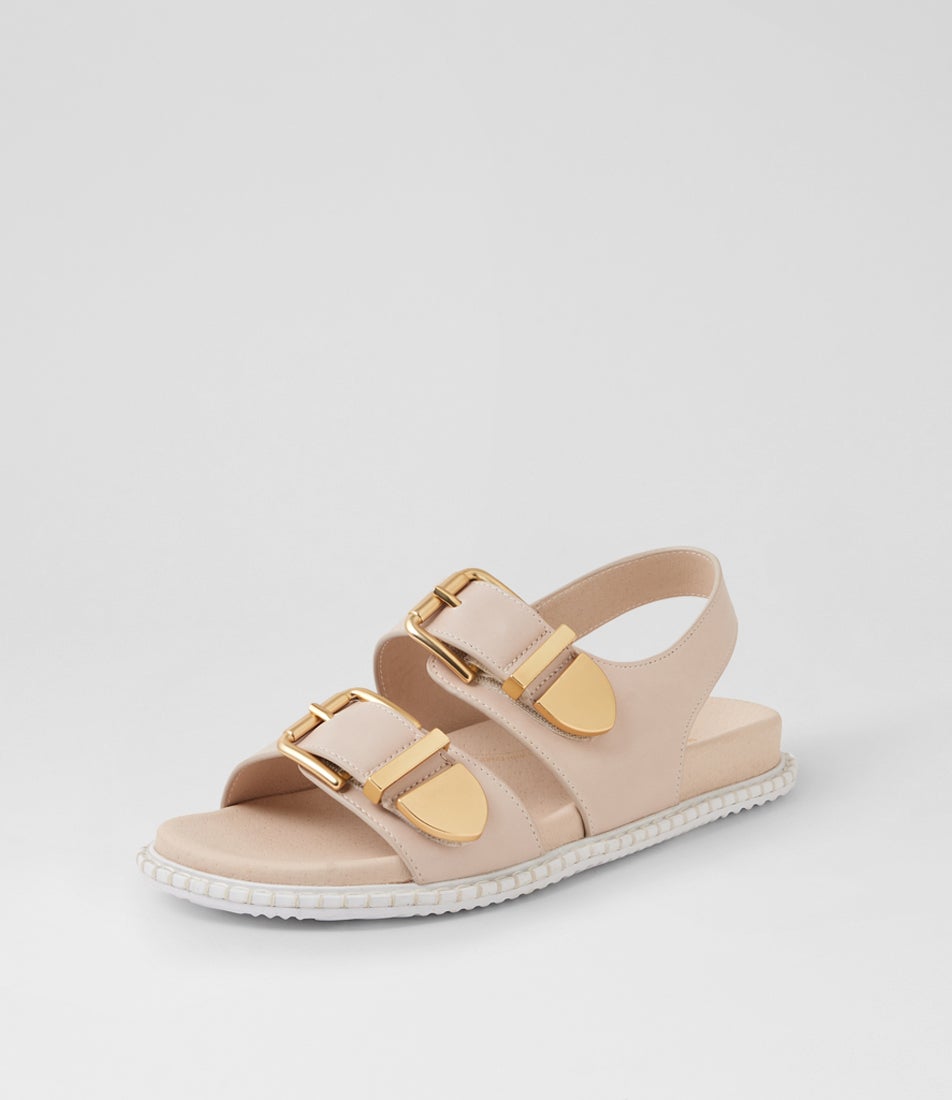 Iwell W Almond Leather Sandals