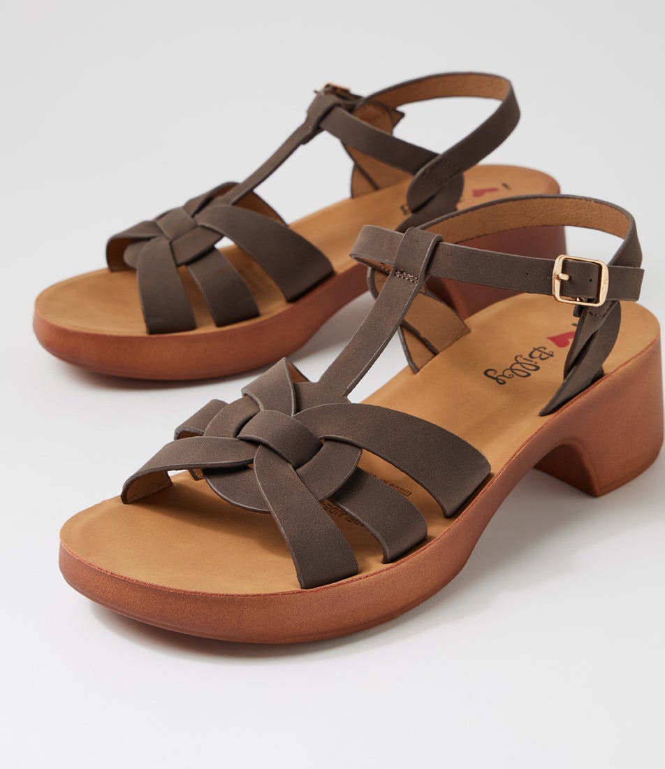 Adelaide Espresso Nubuck Pu Sandals