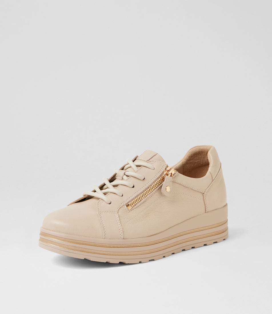 Vamra Xf Almond Leather Sneakers