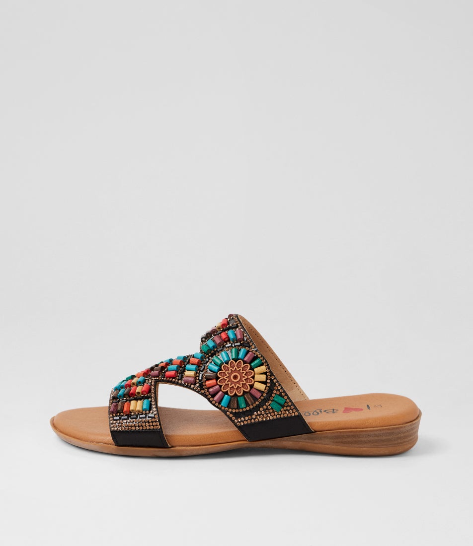 Darmha Black Bright Multi Slides