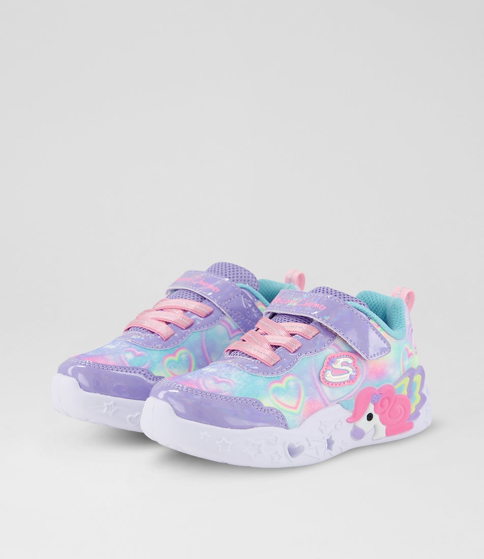 Unicorn Charmer Lil Hs Toddler Lavender Multi Fabric Sneakers