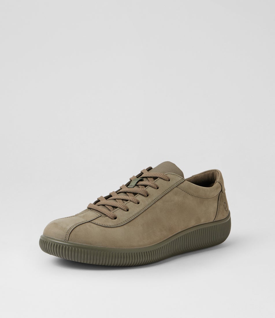 Soft Zero M Smokey Olive Nubuck Sneakers