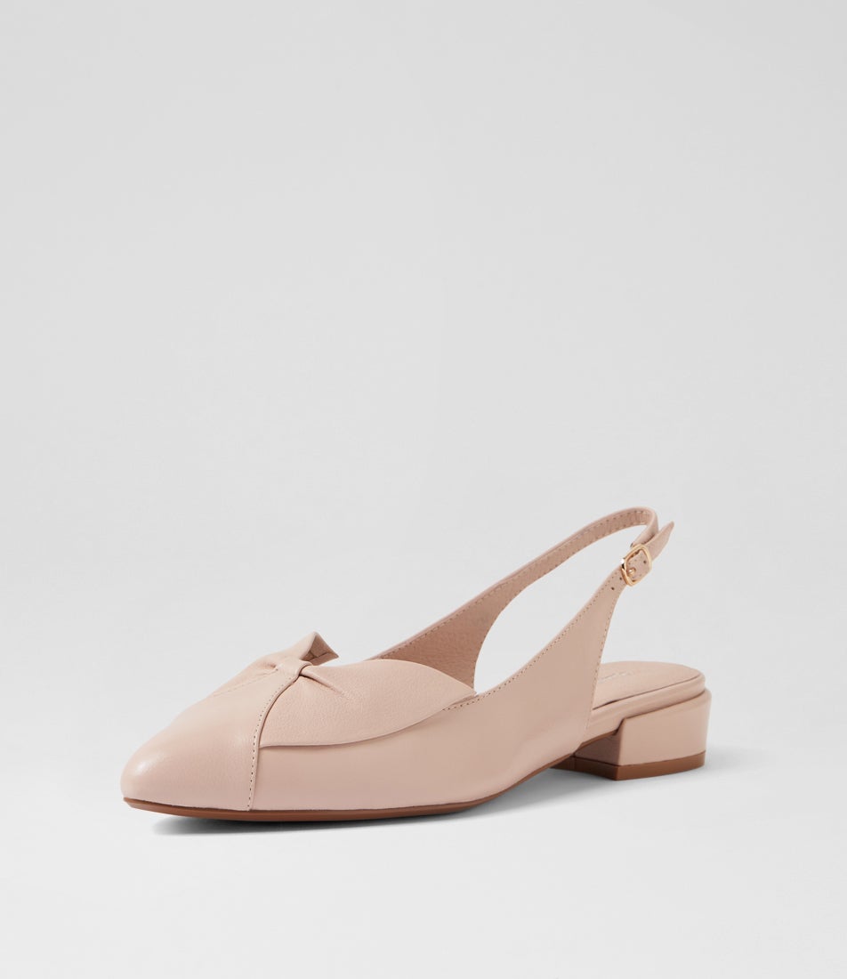 Earley Nude Leather Heels Earley Nude Leather Heels