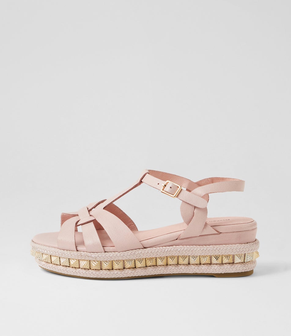 Malva Palest Pink Leather Sandals