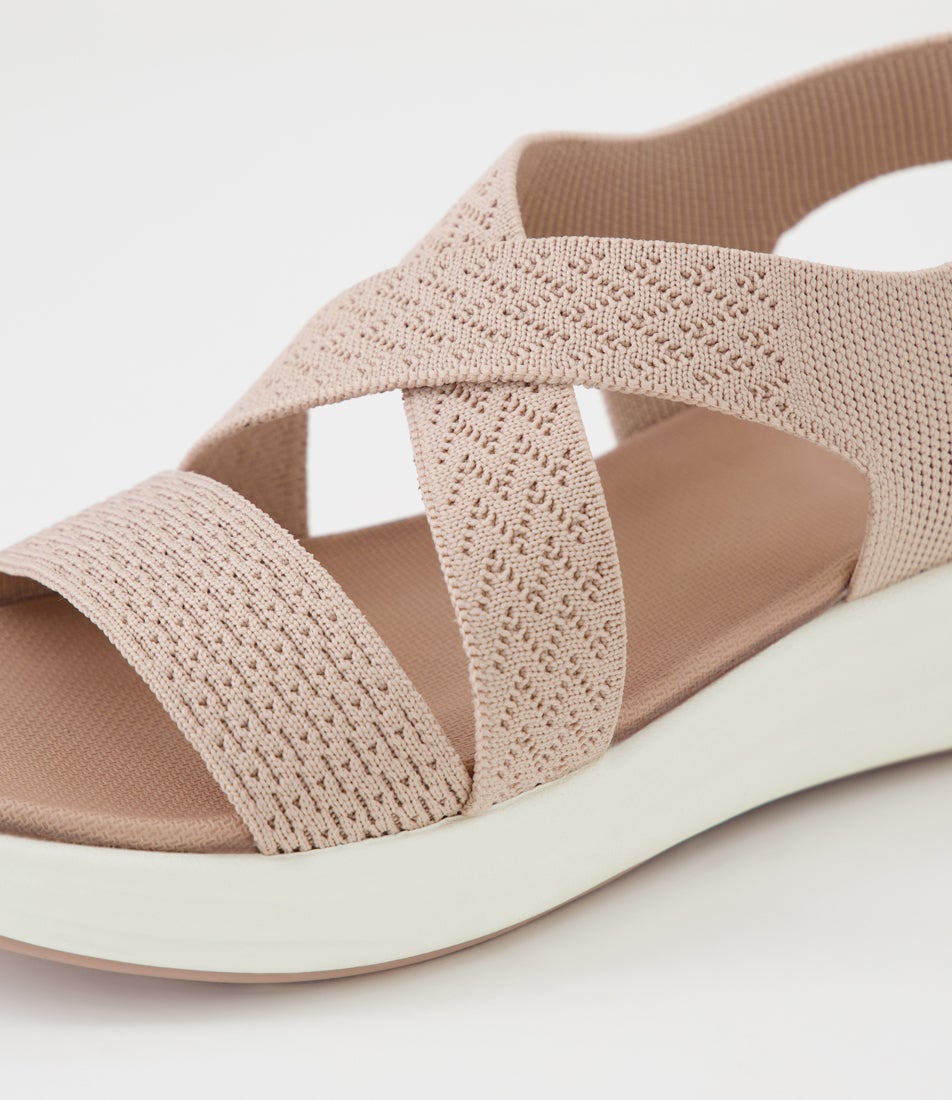 Haring Blush Knit Sandals