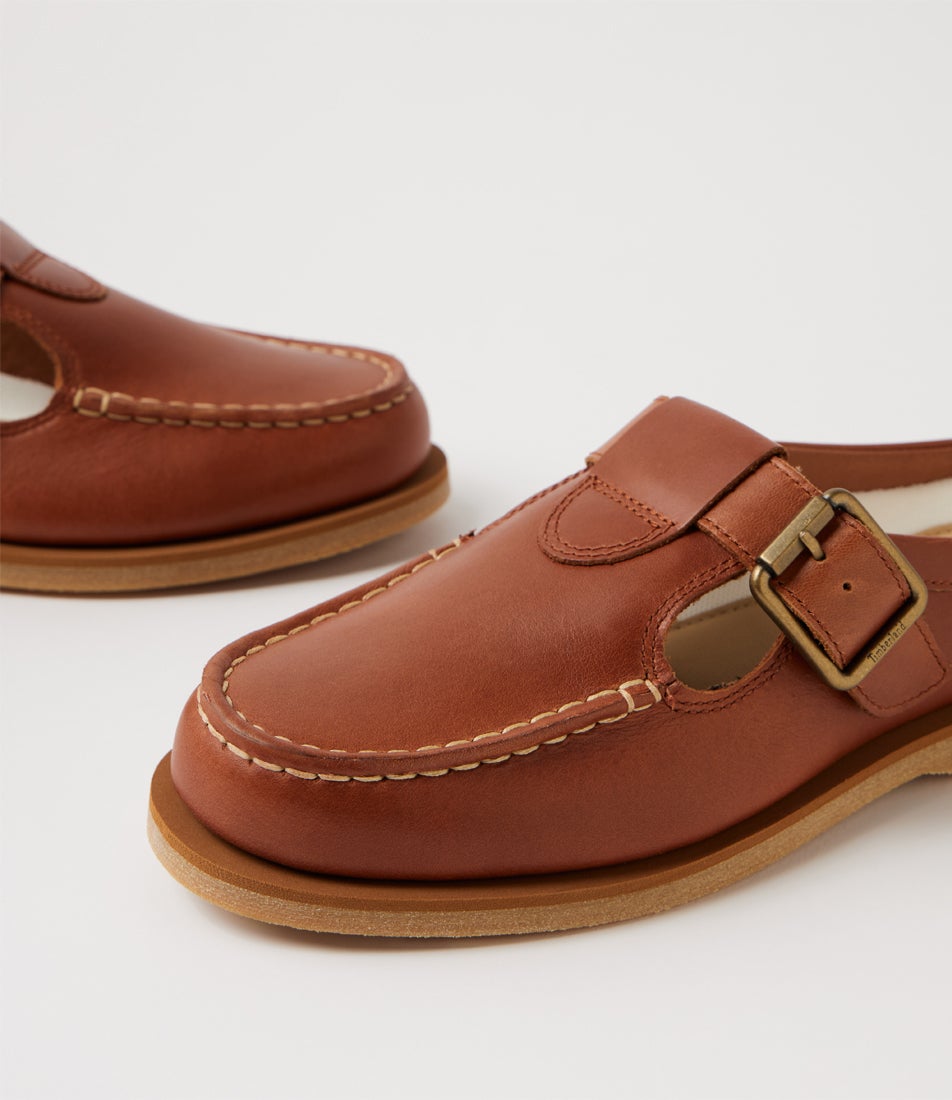 Classic Clog Rust Leather Mule