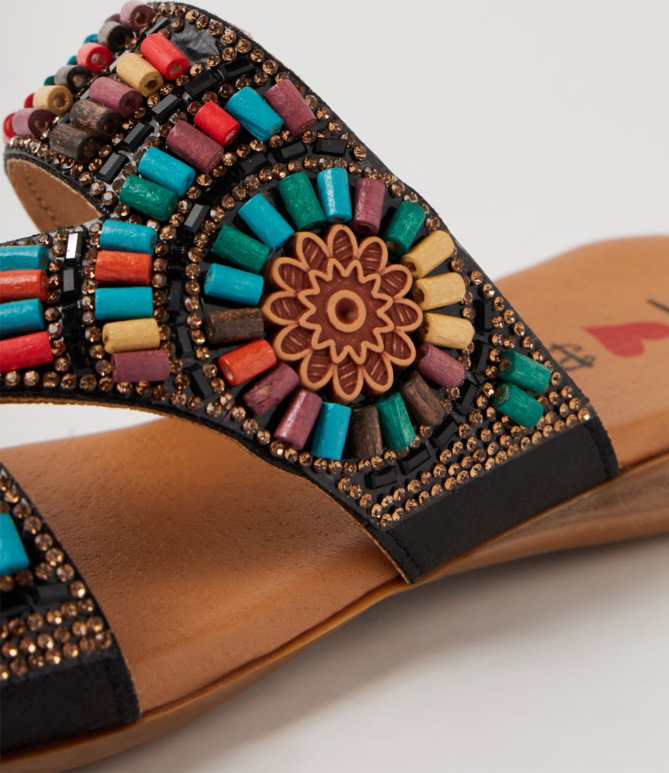 Darmha Black Bright Multi Slides