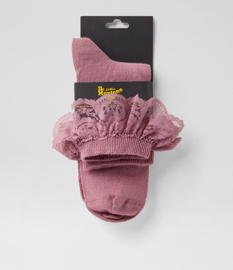 Frill Pink Fabric Sock