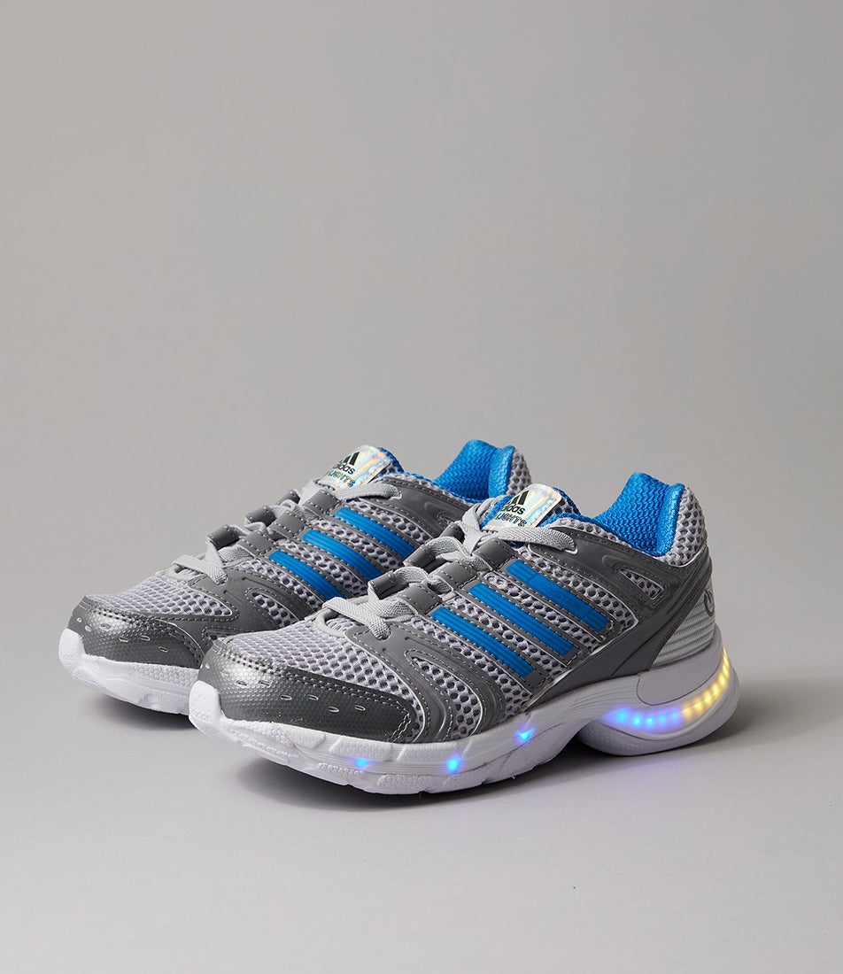 Adistar Control Led Junior Solid Grey White Mesh Sneakers