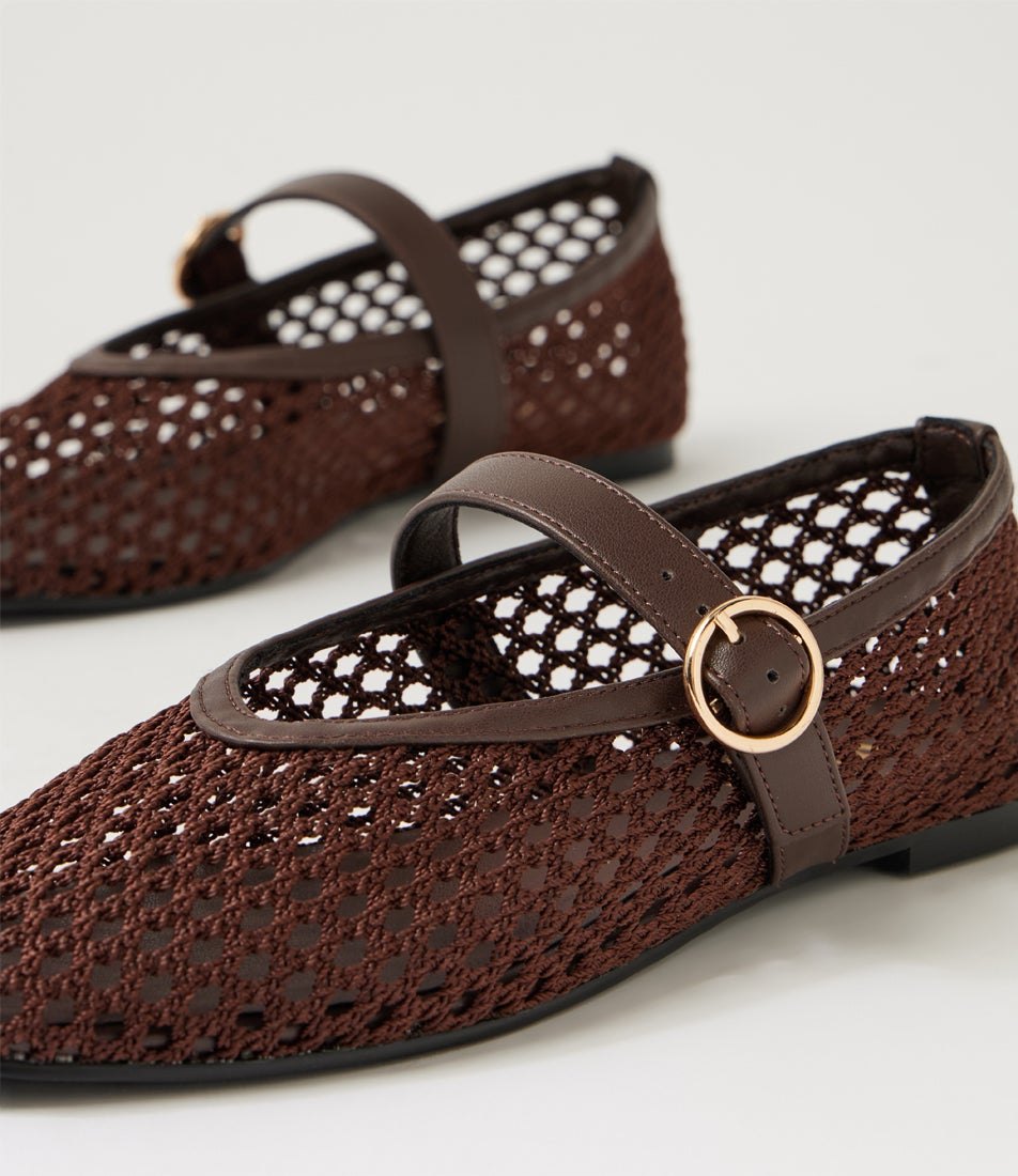 Eunice Chocolate Brown Mary Janes