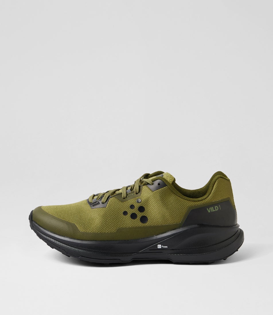 Vild 1 M Rift Contrast Black Mesh Lace Up Sneakers
