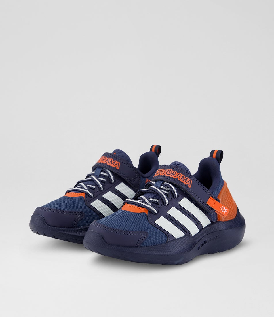 Lightorama Runner Junior Preloved Ink White Shadow Navy Mesh Sneakers
